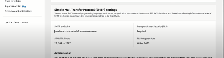 smtp endpoint