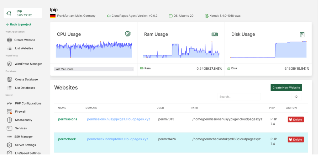 cyberpanel alternative