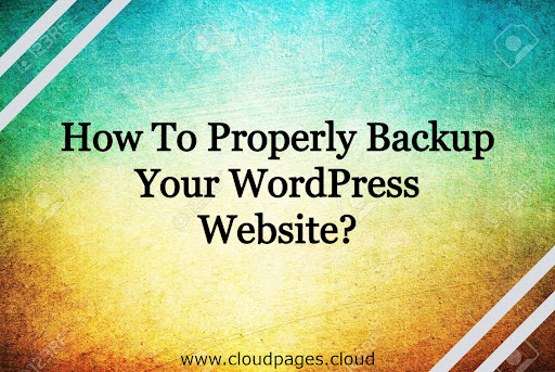 Backup your wordpress website