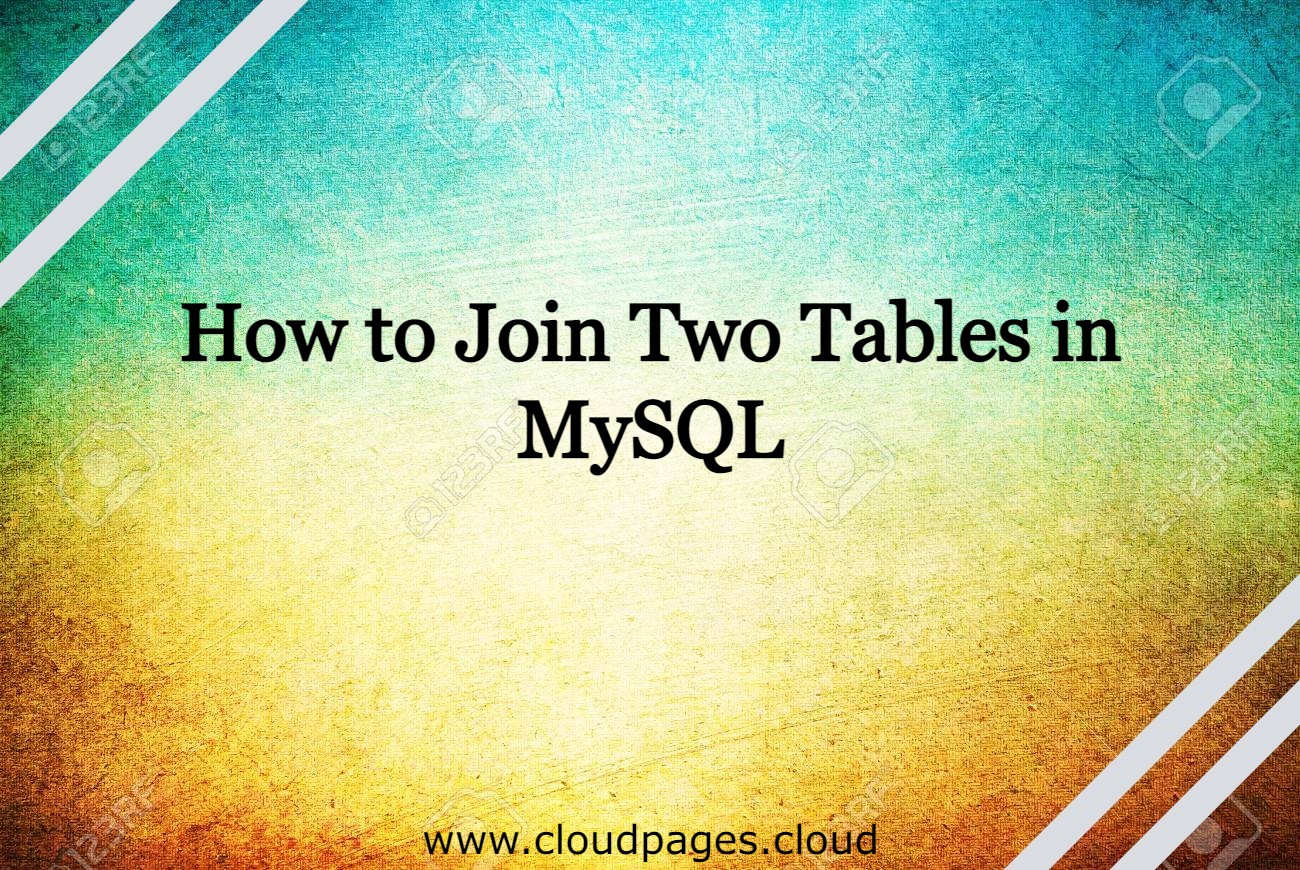 join two tables in MySQL