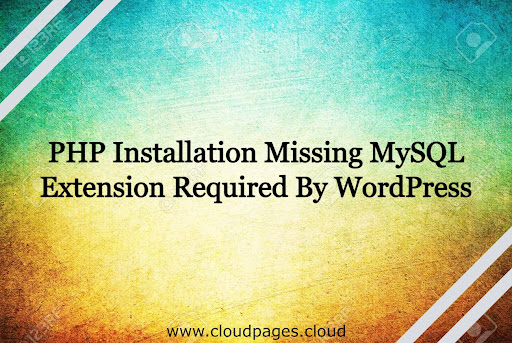 php installation missing mysql extension