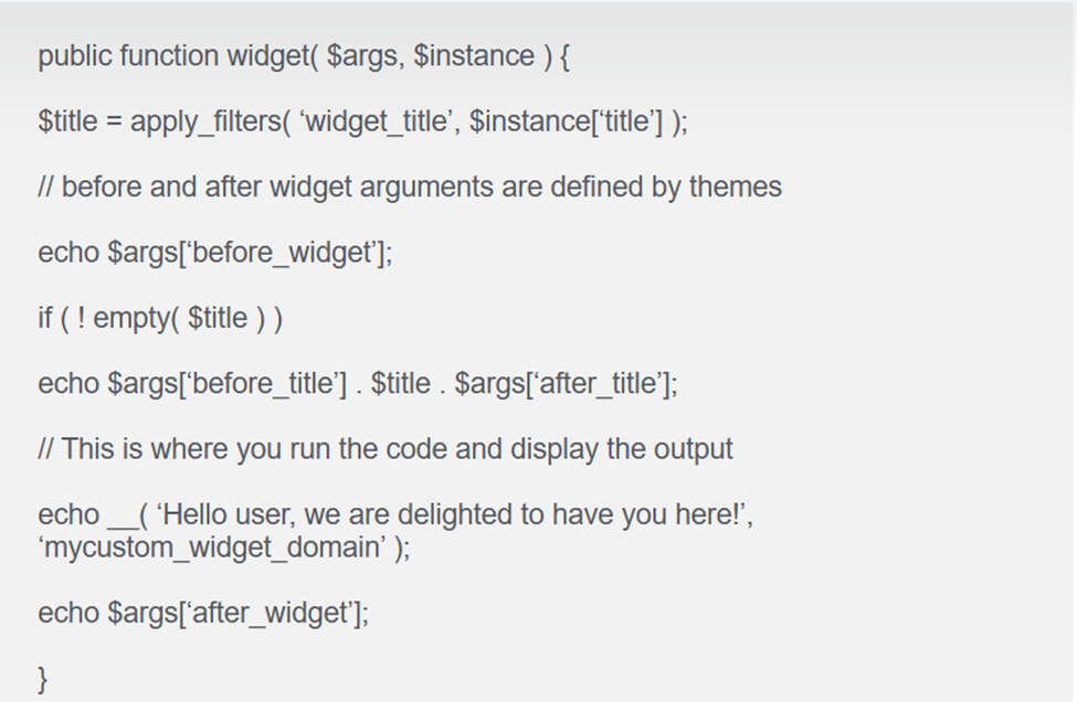 Create Widgets in WordPress